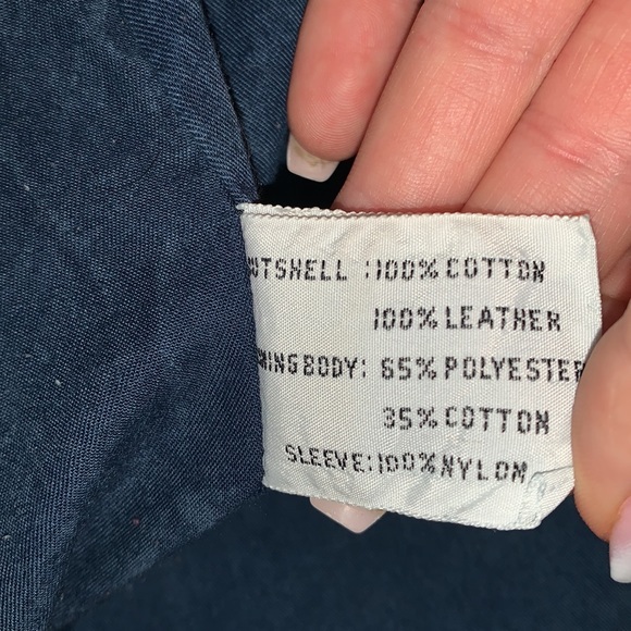 VINTAGE HaVoc long oversized denim/leather coat - Picture 12 of 12